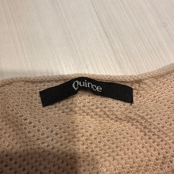 Quince Lightweight Cotton Cashmere Nursing Shawl in Oatmeal - Picture 3 of 3